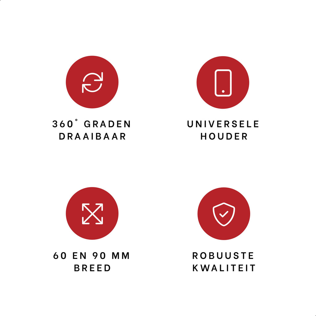 DistinQ Phone holder for bicycle and motorcycle 360°-3