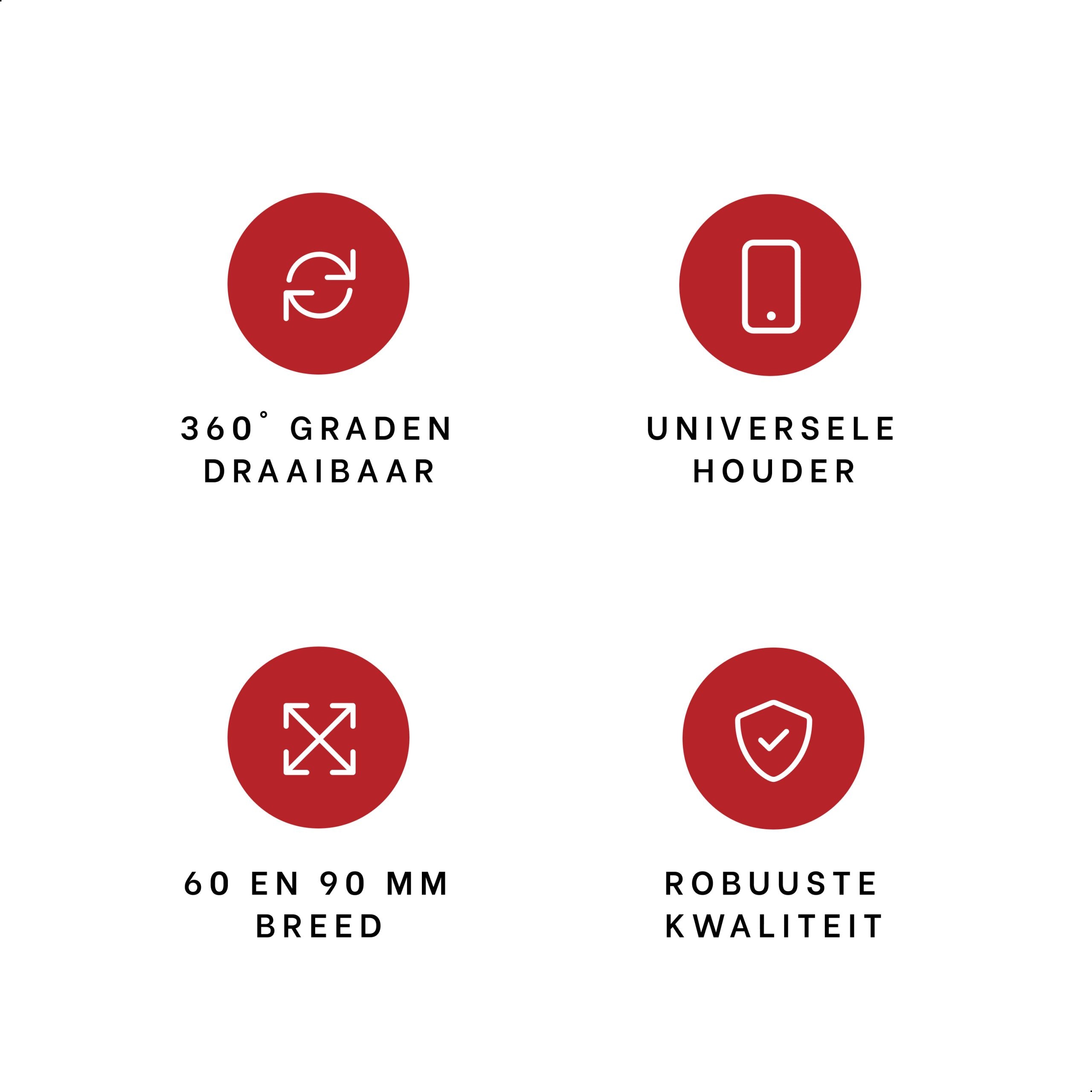 DistinQ Phone holder for bicycle and motorcycle 360°-3