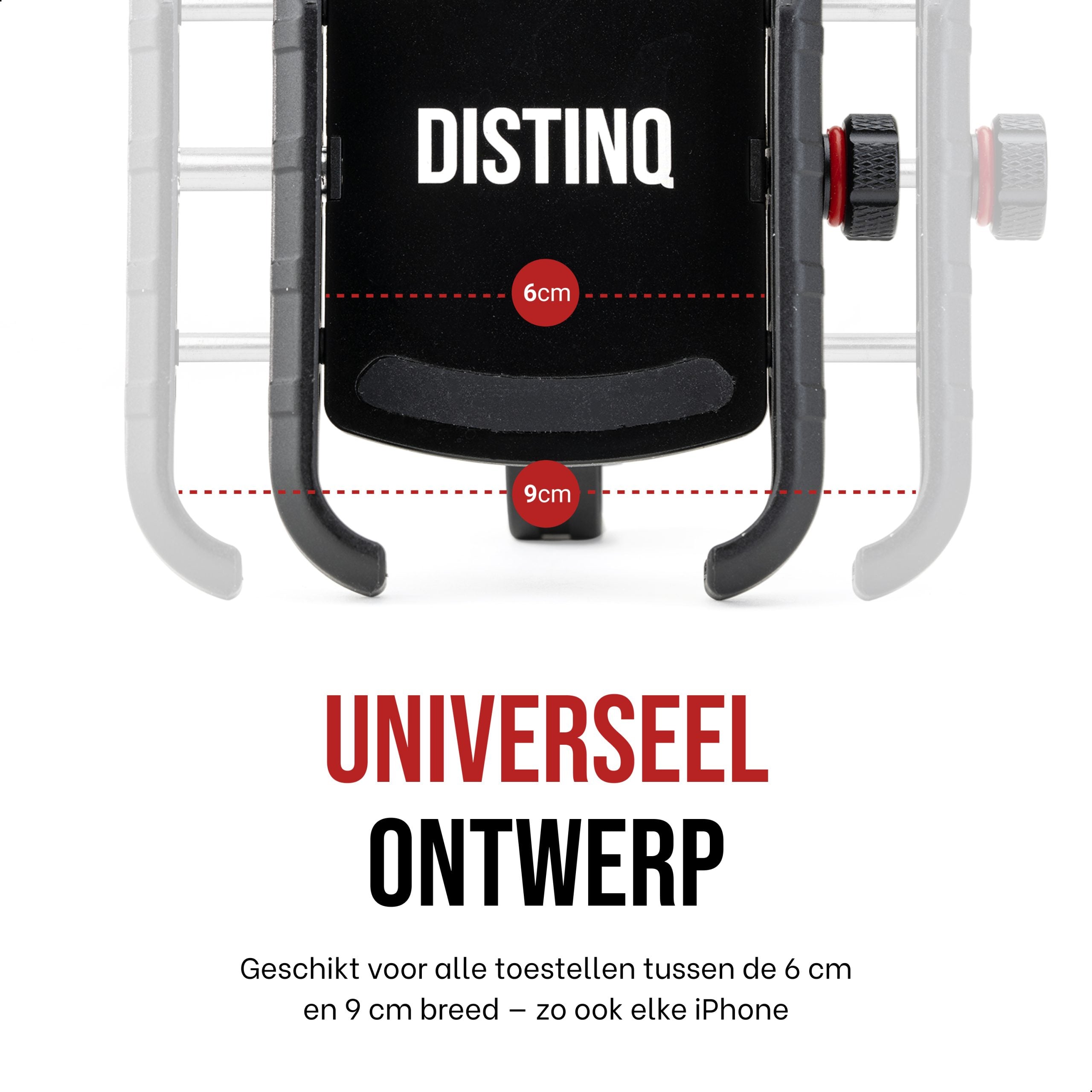 DistinQ Phone holder for bicycle and motorcycle 360°-5