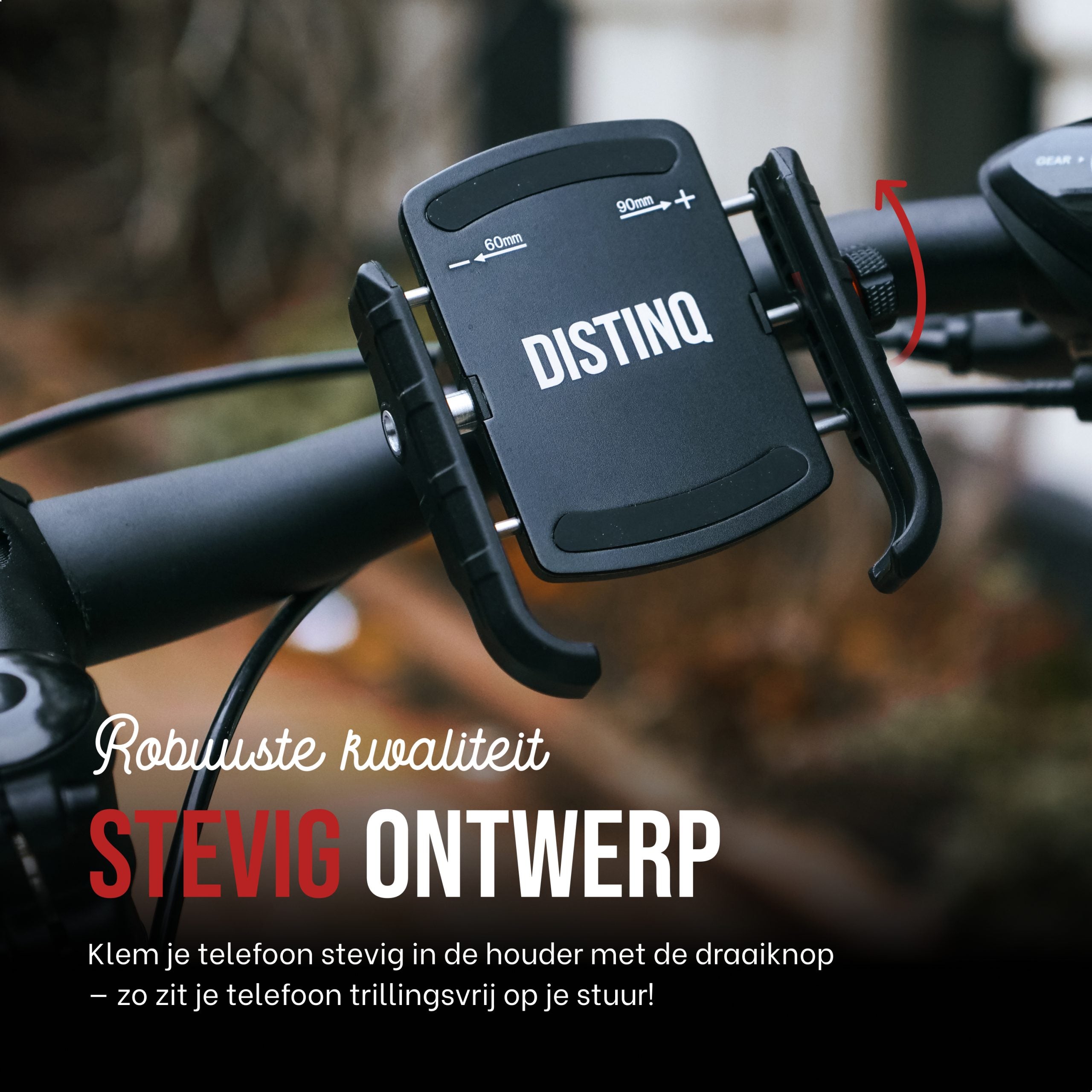 DistinQ Phone holder for bicycle and motorcycle 360°-8