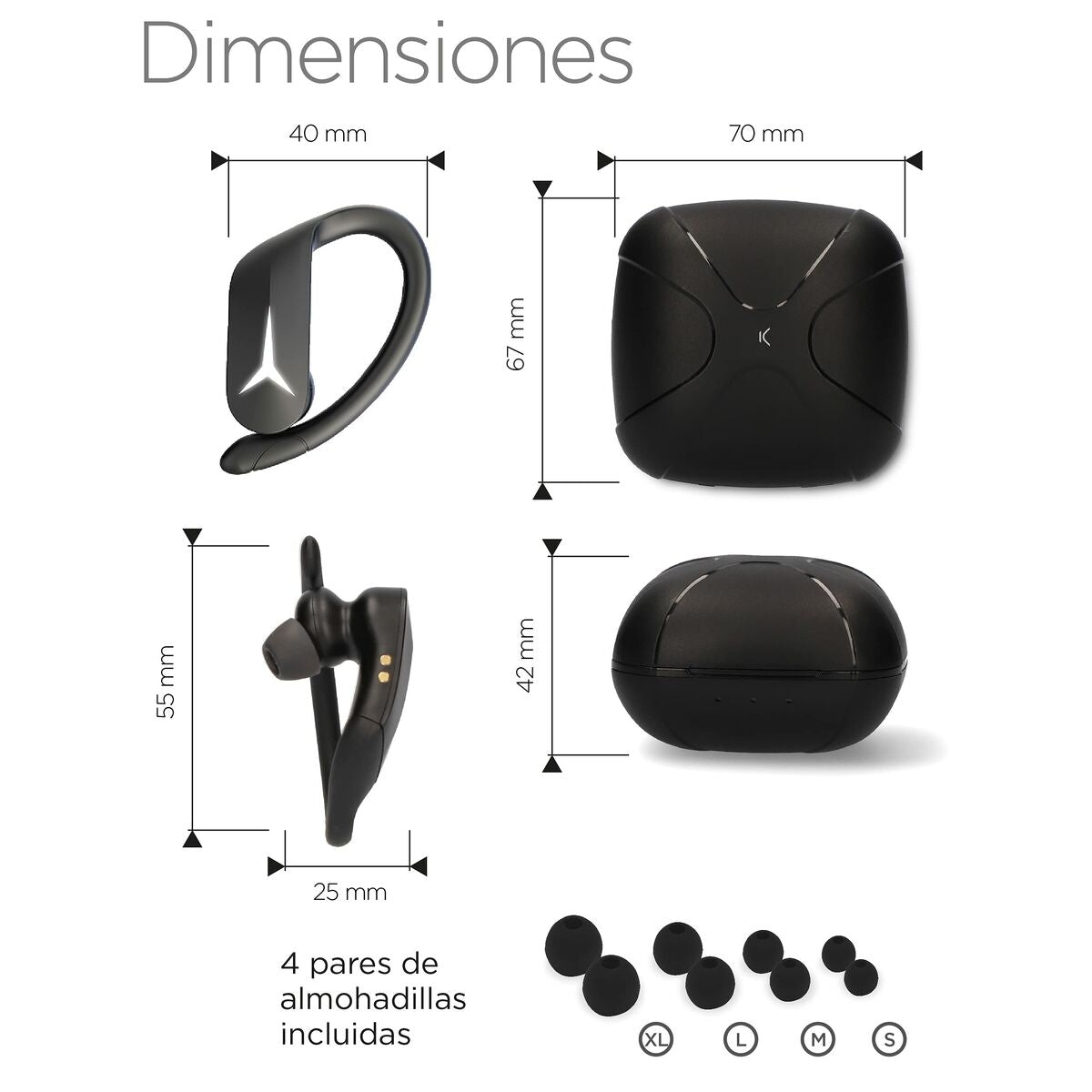 Sports Headphones KSIX Sport Buds 2 700 mAh-6