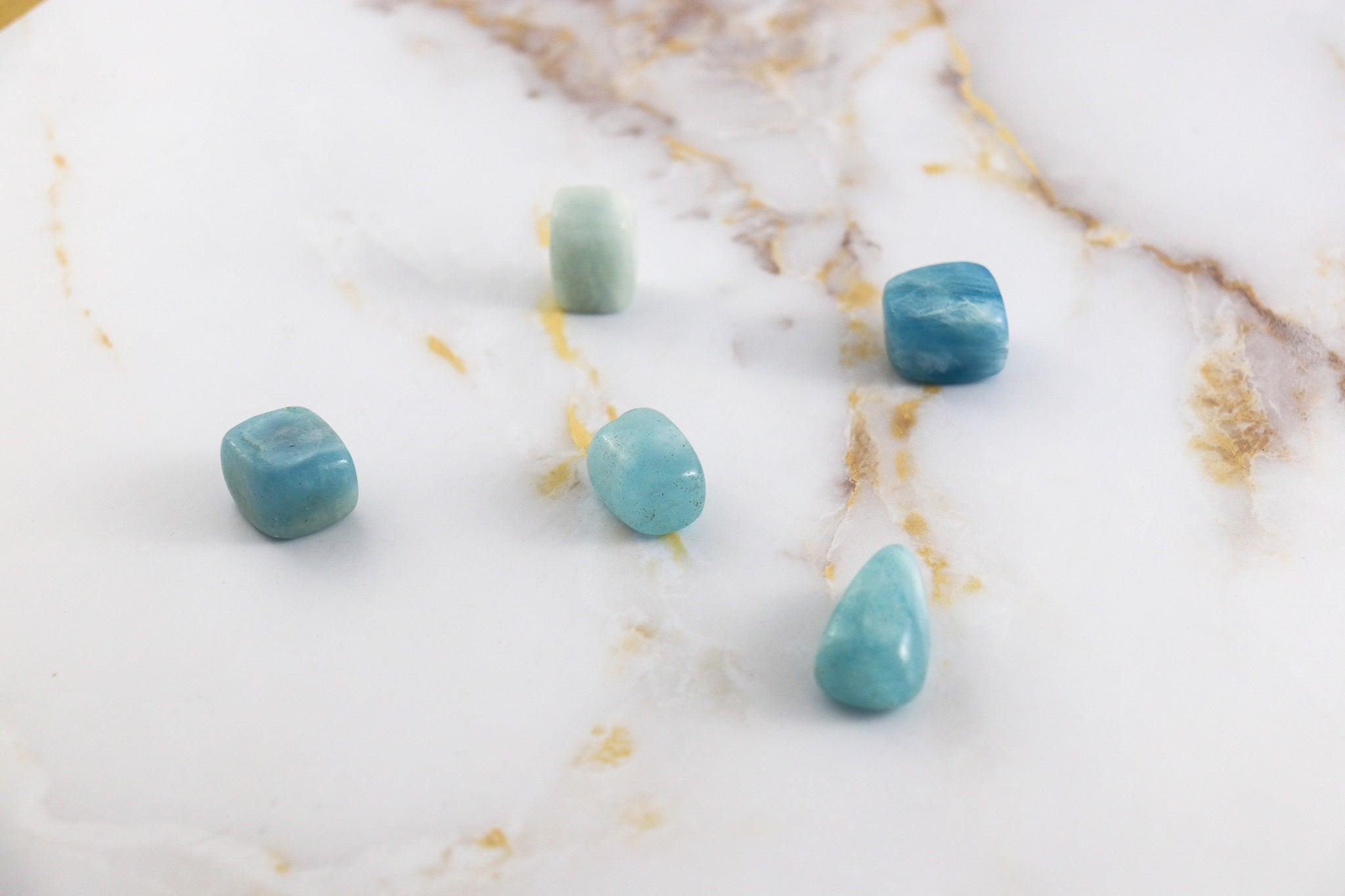Aquamarine rolled stone-1