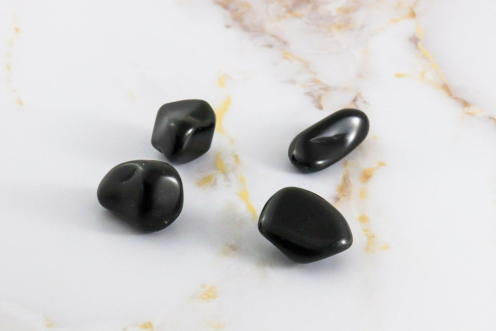 Silver Obsidian rolled stone-3